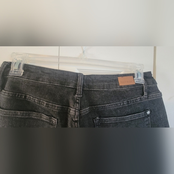 LIKE NEW WORN TWICE WASHED BLACK BUTTON FLY TROUSER WIDE LEG - Picture 7 of 9